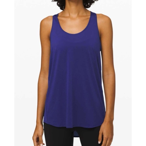 Lululemon Essential Tank Pleated Blue - Picture 1 of 8
